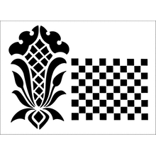 Пример трафарета Бордюр 297