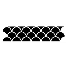 Пример трафарета Бордюр 44