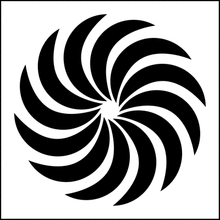 Пример трафарета Цветок 11