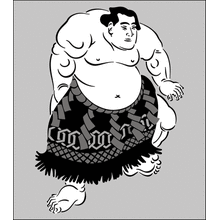 Пример трафарета Сумо