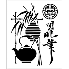 Пример трафарета Японский набор