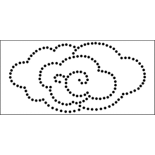 Пример трафарета Облако