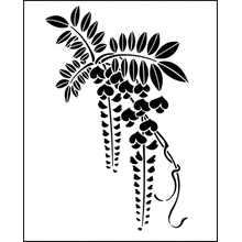 Пример трафарета Глициния 7