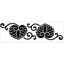 Пример трафарета Листья 4