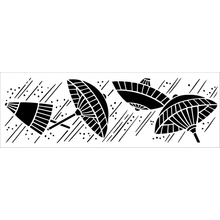 Пример трафарета Зонты 1