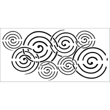 Пример трафарета Капли дождя 1