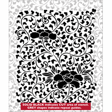 Пример трафарета Камелии