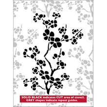 Пример трафарета Вишневый цвет 5