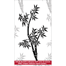 Пример трафарета Бамбук 7