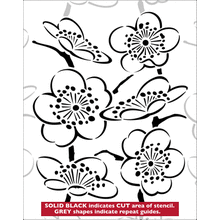 Пример трафарета Цветы 4