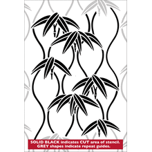 Пример трафарета Бамбук 10