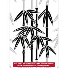 Пример трафарета Бамбук 11