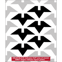 Пример трафарета Оригами