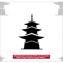 Пример трафарета Пагоды