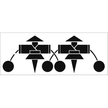 Пример трафарета Тяжкая ноша