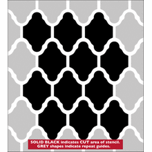 Пример трафарета Рыболовная сеть