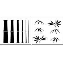 Пример трафарета Бамбуковый конструктор