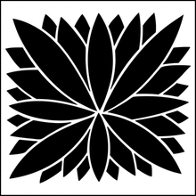 Пример трафарета Листья 5