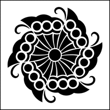 Пример трафарета Цветок 6