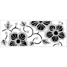 Пример трафарета Цветы 1