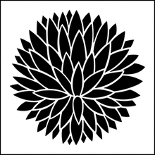 Пример трафарета Цветок 8