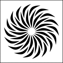 Пример трафарета Цветок 9