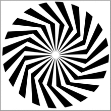 Пример трафарета Оптический обман