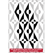 Пример трафарета Ромбы