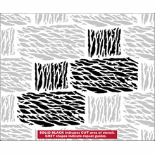 Пример трафарета Водоросли