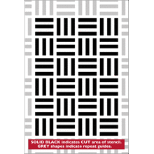 Пример трафарета Паркет