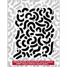 Пример трафарета Мазки кистей