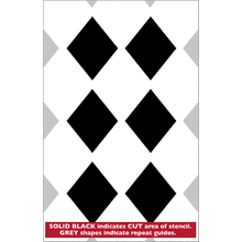 Пример трафарета Арлекин