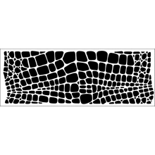 Пример трафарета Крокодил 4