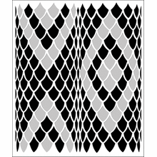 Пример трафарета Змея 3