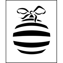 Пример трафарета Елочный шар 1