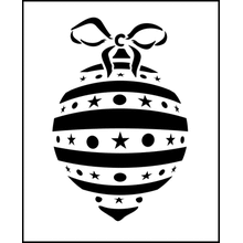 Пример трафарета Елочный шар 2