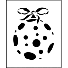 Пример трафарета Елочный шар 3