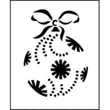 Пример трафарета Елочный шар 4