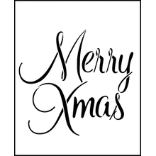 Пример трафарета С Рождеством 2