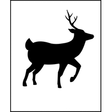 Пример трафарета Северный олень