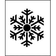 Пример трафарета Снежинка 2