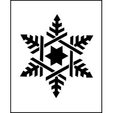 Пример трафарета Снежинка 4