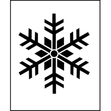 Пример трафарета Снежинка 5