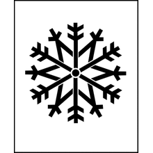 Пример трафарета Снежинка 6