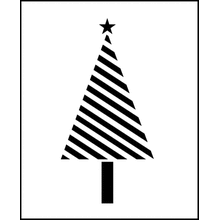 Пример трафарета Полосатое дерево