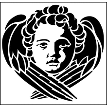 Пример трафарета Ангел