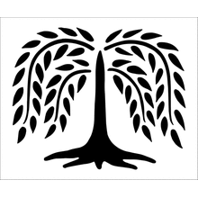 Пример трафарета Дерево 3