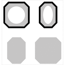 Пример трафарета Октагоновые обои