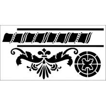 Пример трафарета Бордюр 258