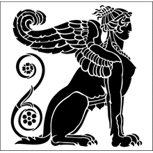 Пример трафарета Сфинкс